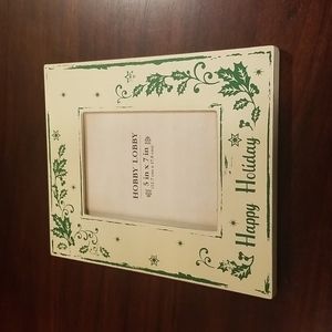 Happy Holidays 5X7in photo frame